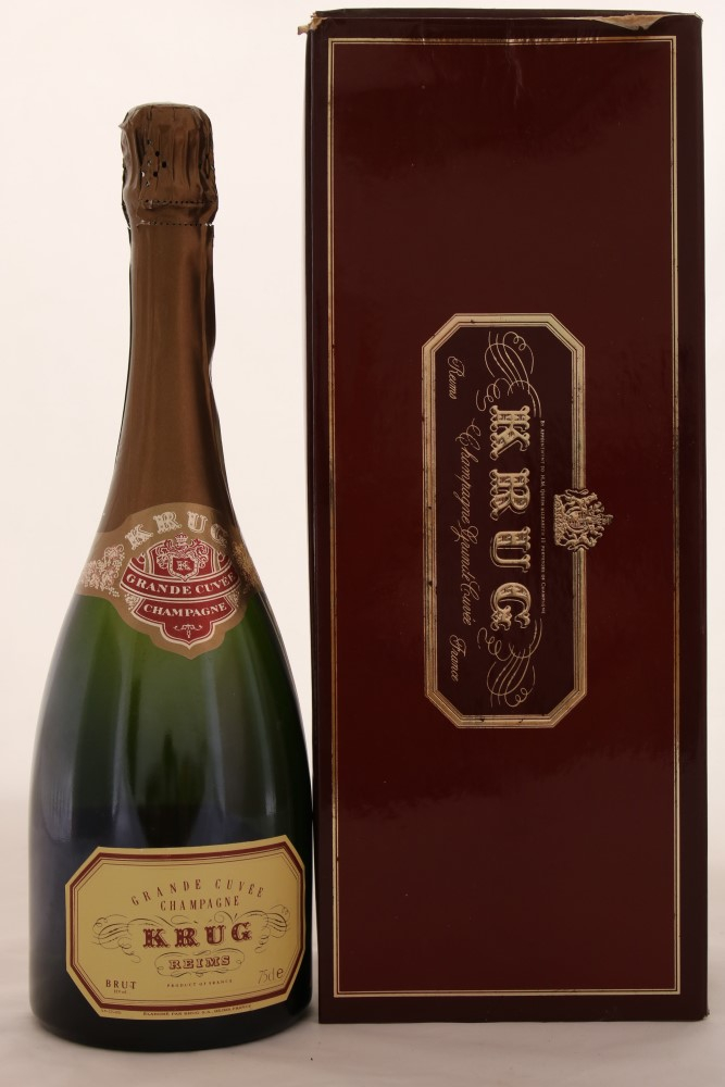 Krug Grande Cuvee, 2nd edition of label 1983-1995 Giftbox
