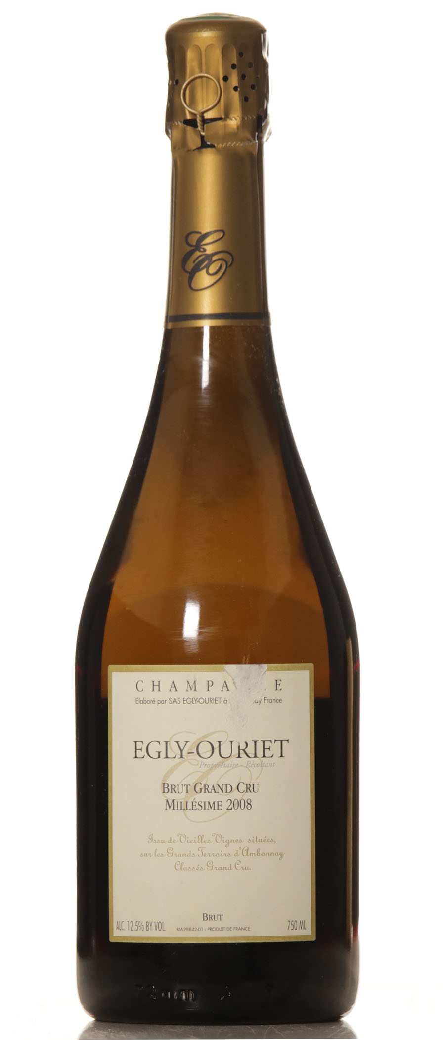 Egly Ouriet Millesime Grande Cru Brut 2008 sdl - Afbeelding 2