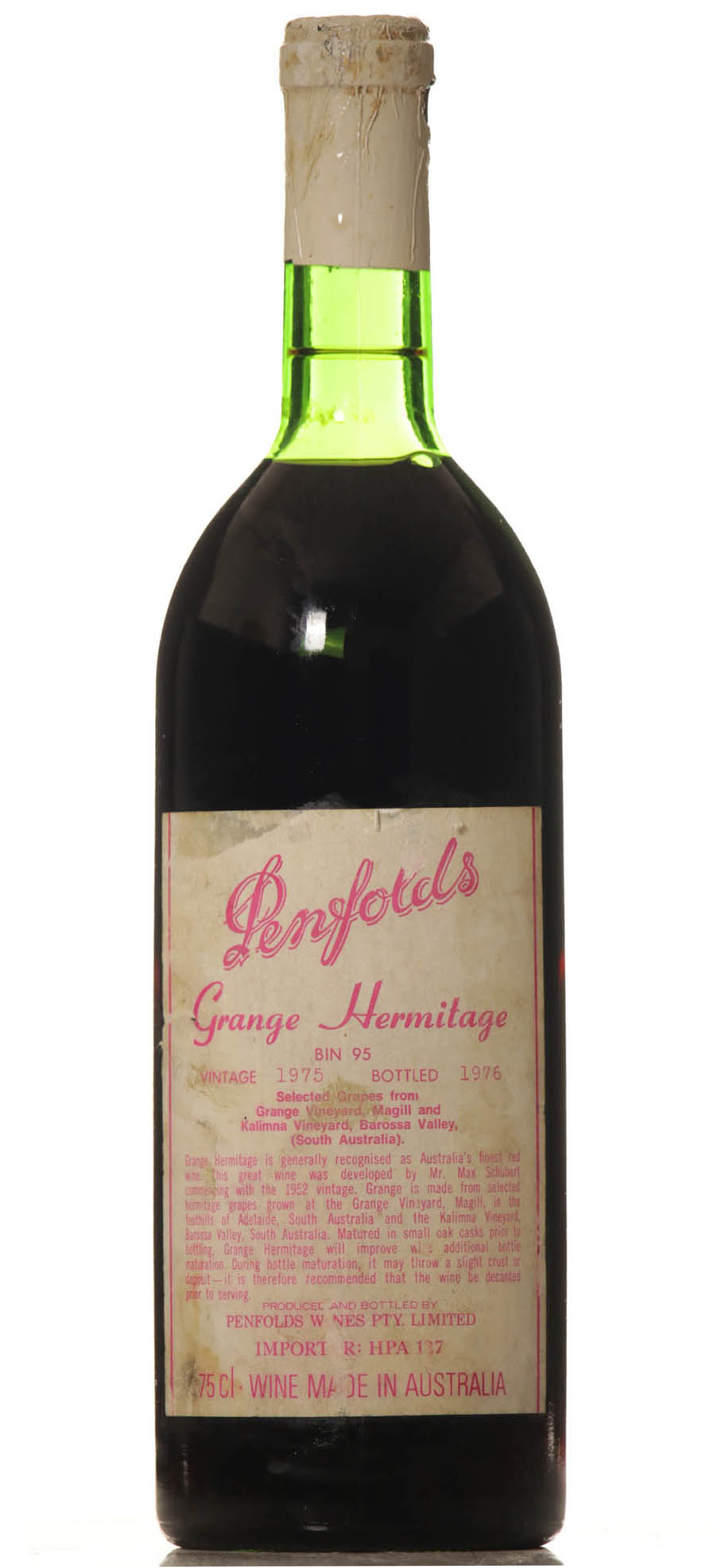 Penfolds 1975 Grange Bin 95 - VINEUT