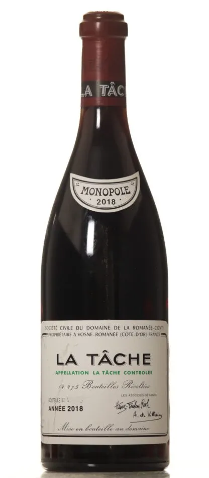 【高級ワイン】LA TÂCHE 2018 空き瓶　コルク付き Buy Domaine de la Romanee Conti La Tache 2018 online - VINEUT Rare